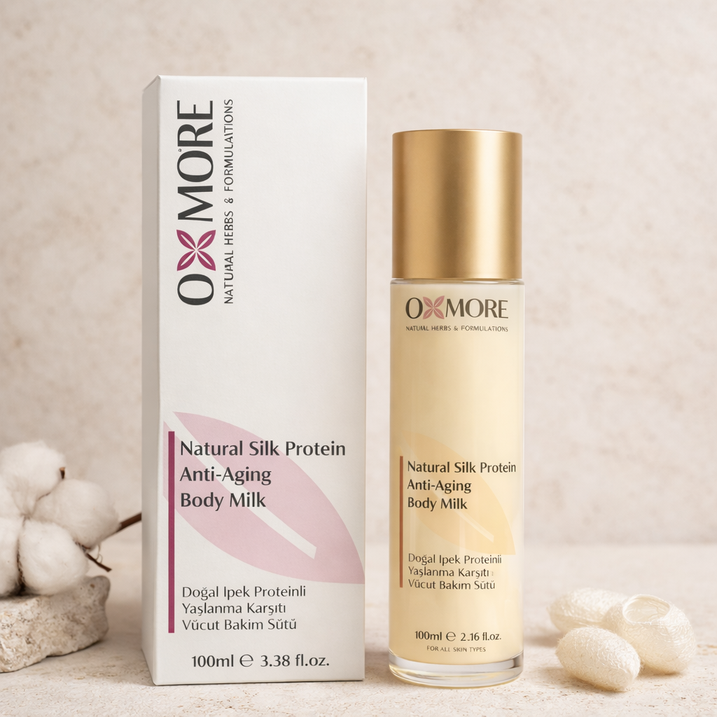 Doğal İpek Proteinli (Doğal Peptit) Yaşlanma Karşıtı Vücut Bakım Sütü 100ml